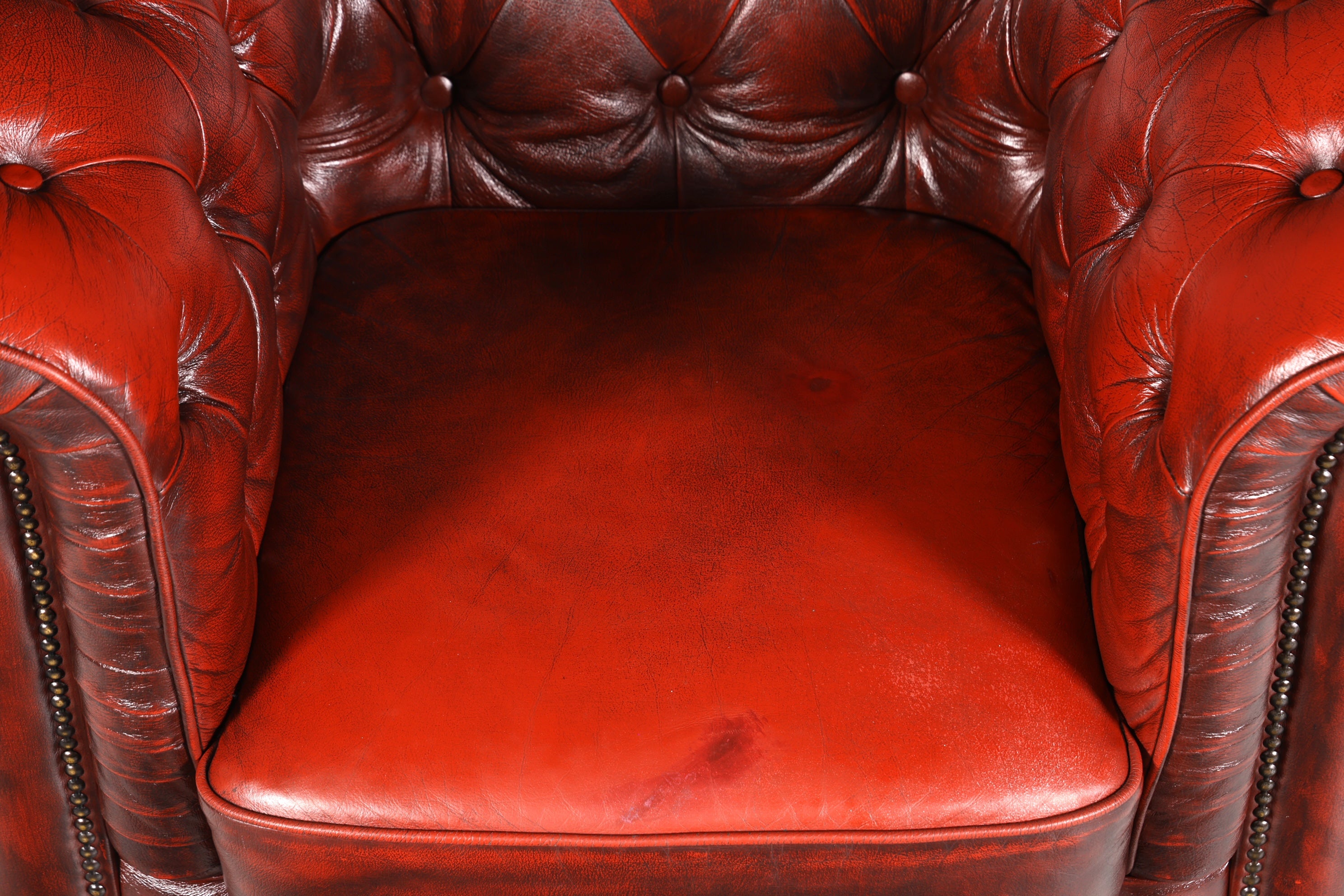 F955 Finish cm Stilvoller Original Chesterfield Sessel Englischer Armlehnsessel Englisch Herrensessel