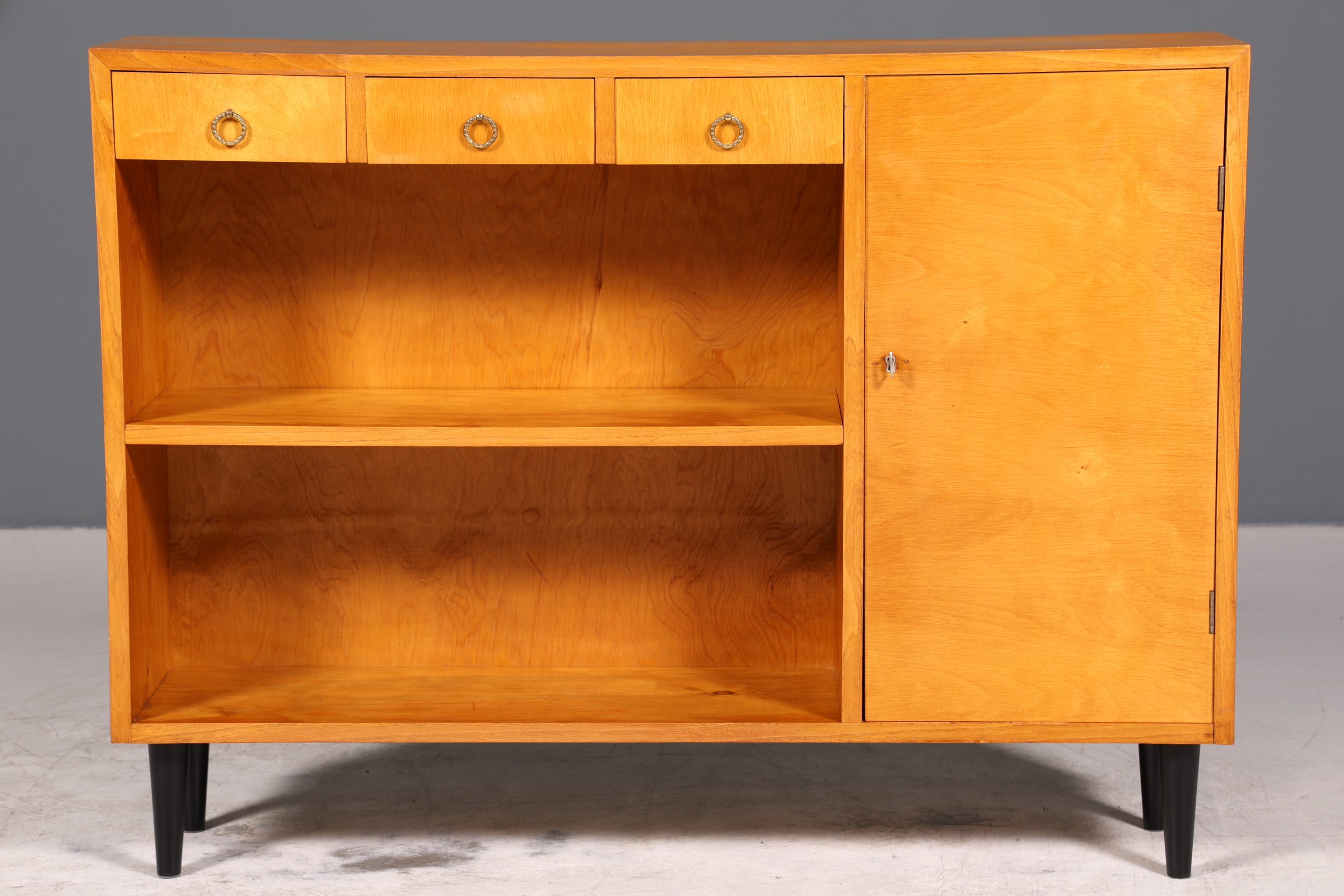 Traumhaftes Mid Century Sideboard Vintage TV Schrank Retro Regal Bücherregal 60s