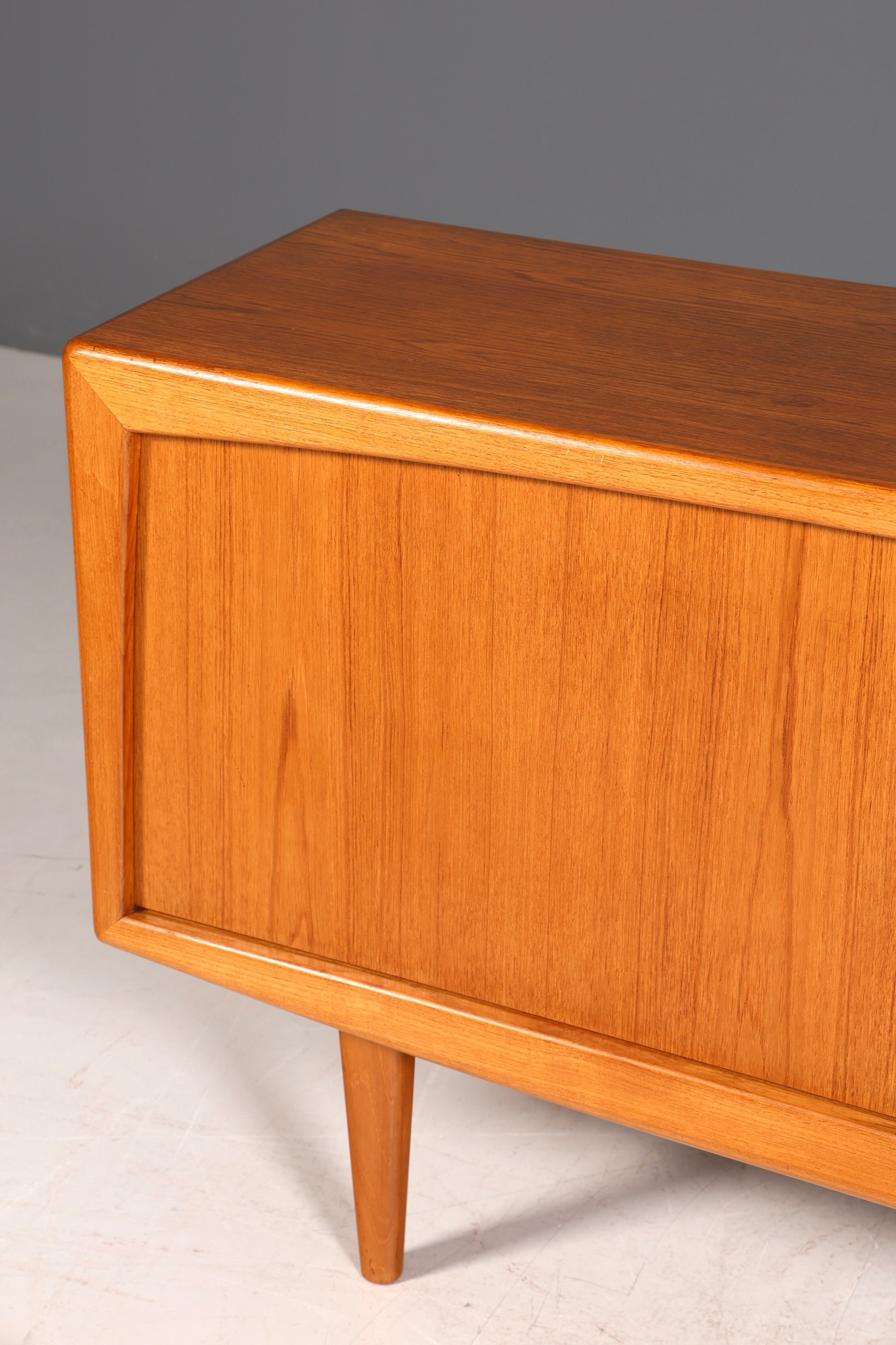 F960 Finish cm Schlichtes Mid Century Sideboard Vintage TV Kommode 60s Schrank Longboard Retro Lowboard