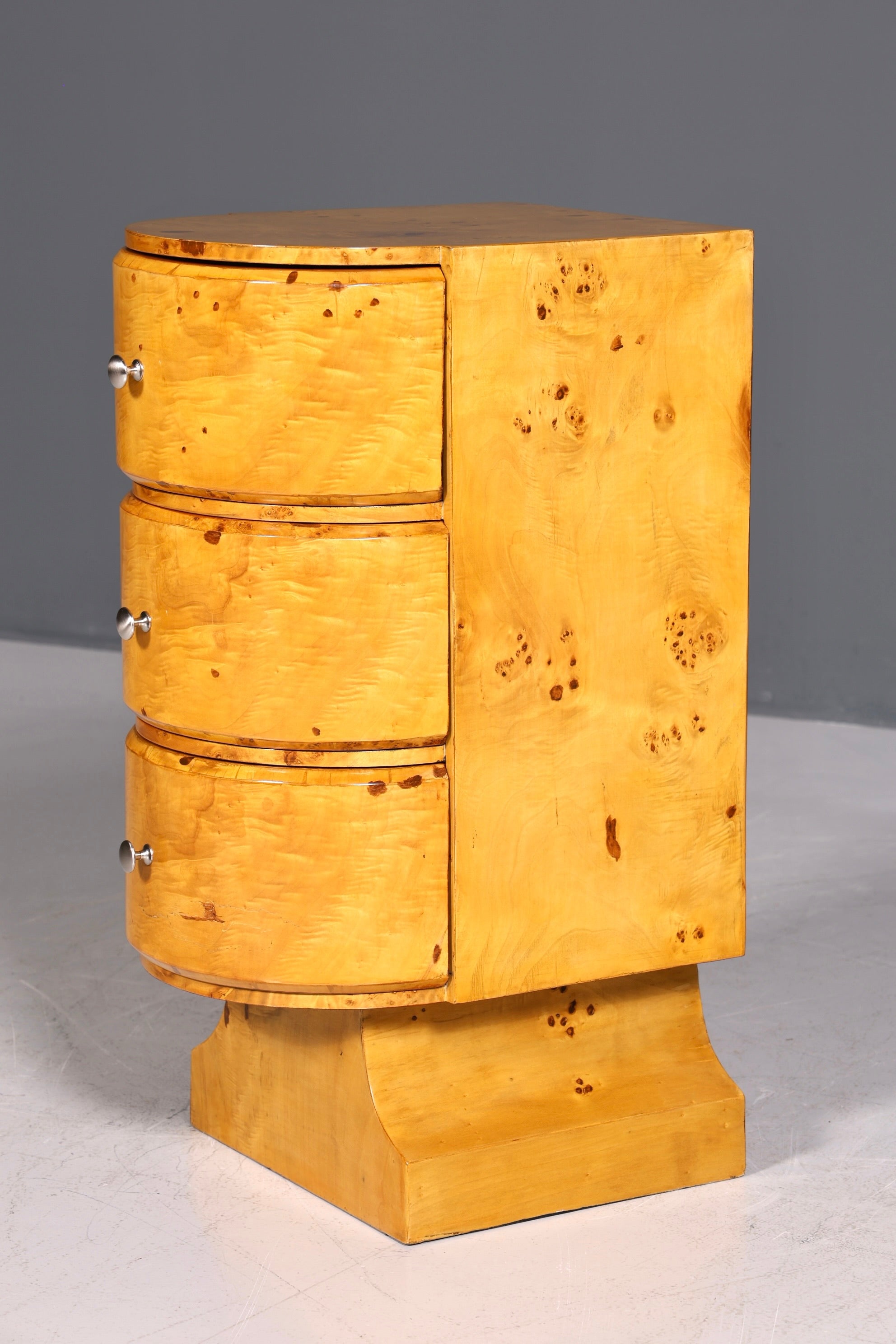 Beautiful Art Deco Design Chest of Drawers Birch Side Table Modern Cult Chest of Drawers