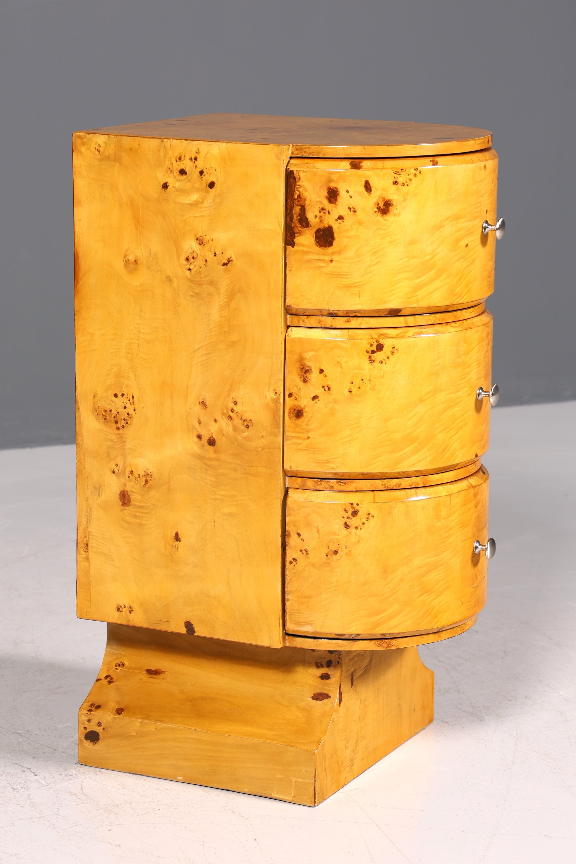 Beautiful Art Deco Design Chest of Drawers Birch Side Table Modern Cult Chest of Drawers