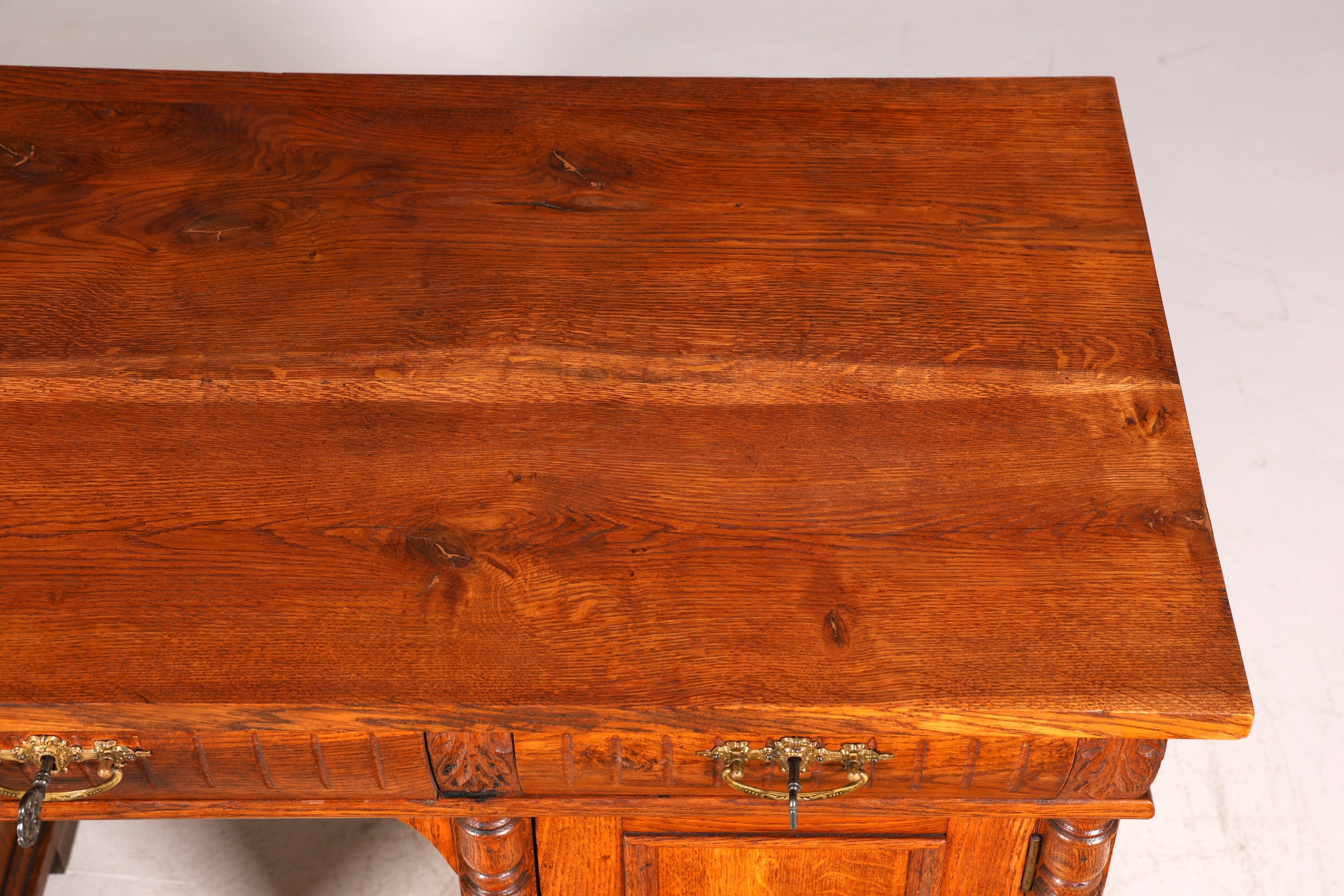 Traumhafter Gründerzeit Schreibtisch Jugendstil Bürotisch echt Holz Antik Office Desk