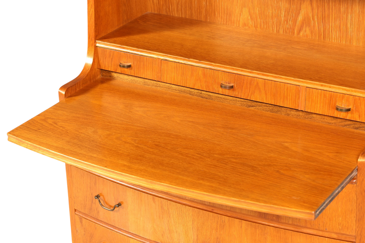 Traumhafter Mid Century Sekretär Büro Kommode echt Holz Schreibkommode Schrank