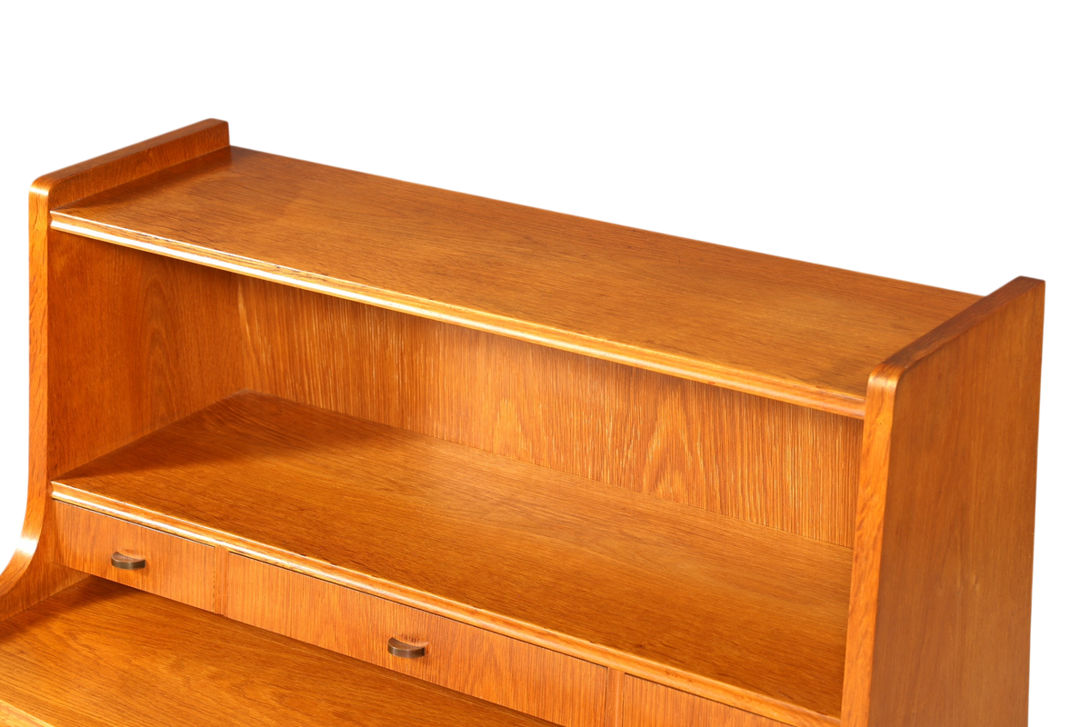 Traumhafter Mid Century Sekretär Büro Kommode echt Holz Schreibkommode Schrank