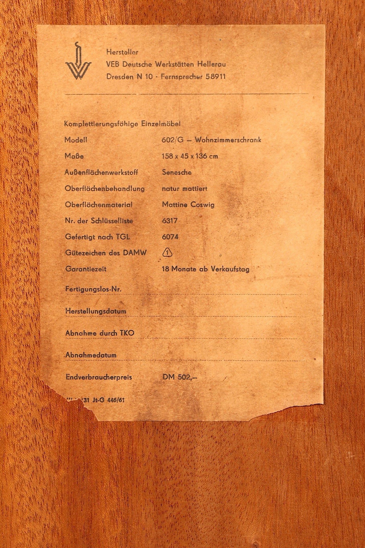 Prachtige originele Hellerau-kast, mid-century-vitrinekast, Franz Ehrlich 602, dressoir, boekenkast