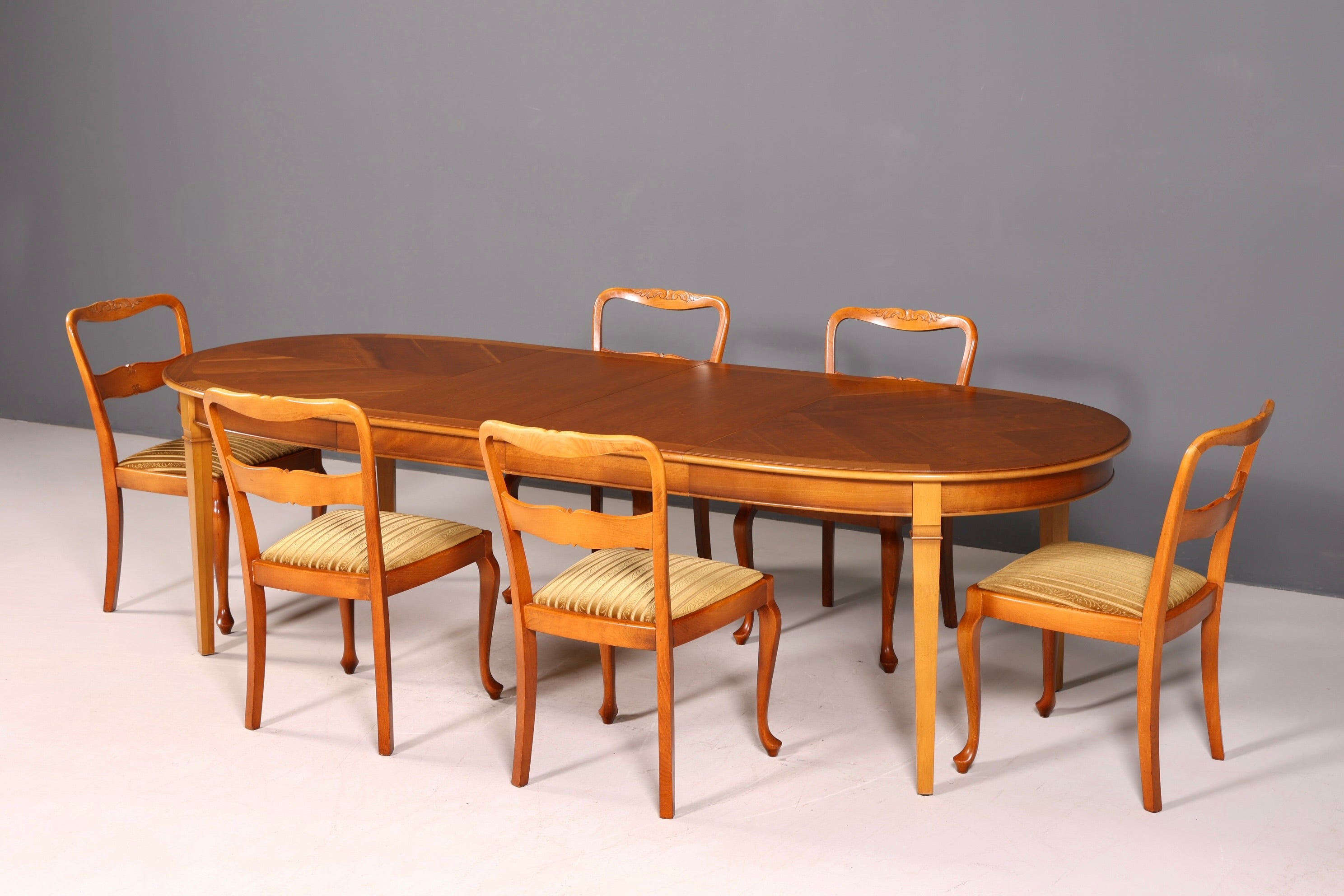 G367 Finish 6x Wunderschöne Chippendale Stühle Barock Stil Stuhlset Polsterstuhl Set Küchenstühle Esszimmer Stühle (Kopie)