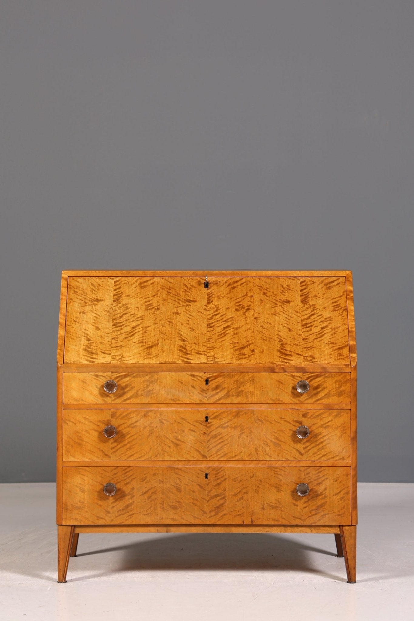 Traumhafter Sekretär um 1940 Büro Kommode echt Holz Schreibtisch Bürokommode