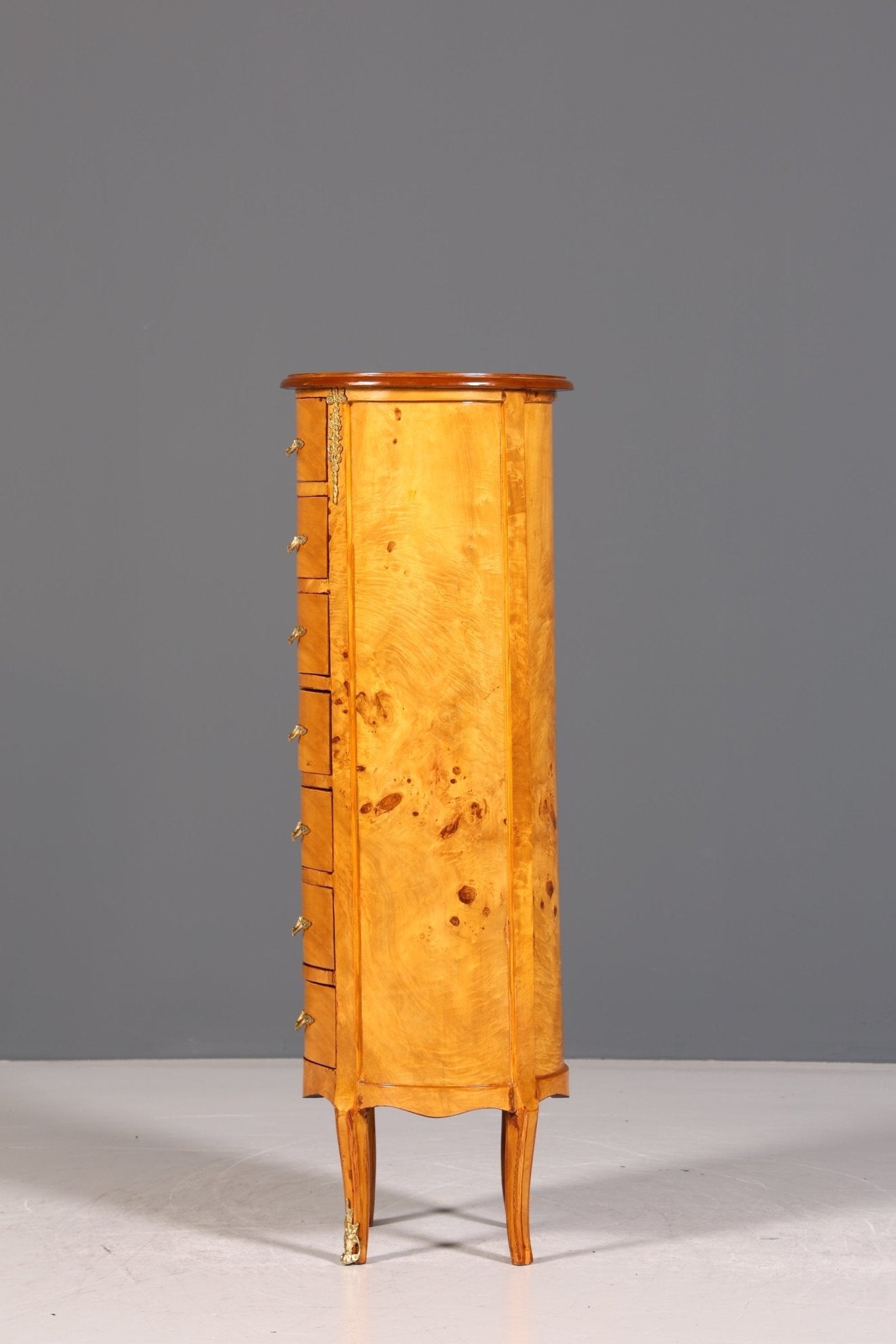 Wunderschöne Barock Stil Kommode Antik Stil Louis XV Vertiko Birke Highboard Schubladenkommode