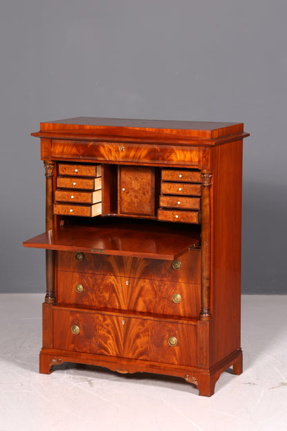 Wunderschöner Original Biedermeier Sekretär Englisch Kommode Antik Bürokommode