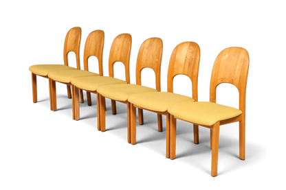 6x Schlichte Mid Century Stühle Retro Stuhlset von Holstebro Møbelfabrik Danish Design Küchenstühle Esszimmer Stühle