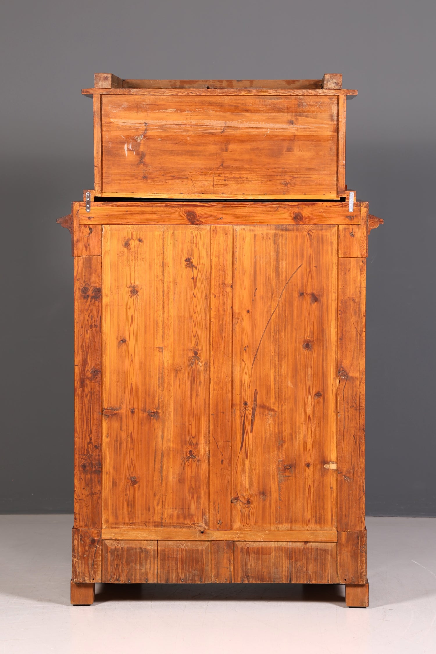 Wunderschöner Original Biedermeier Sekretär um 1860 Kommode Antik Bürokommode Englisch Säulen