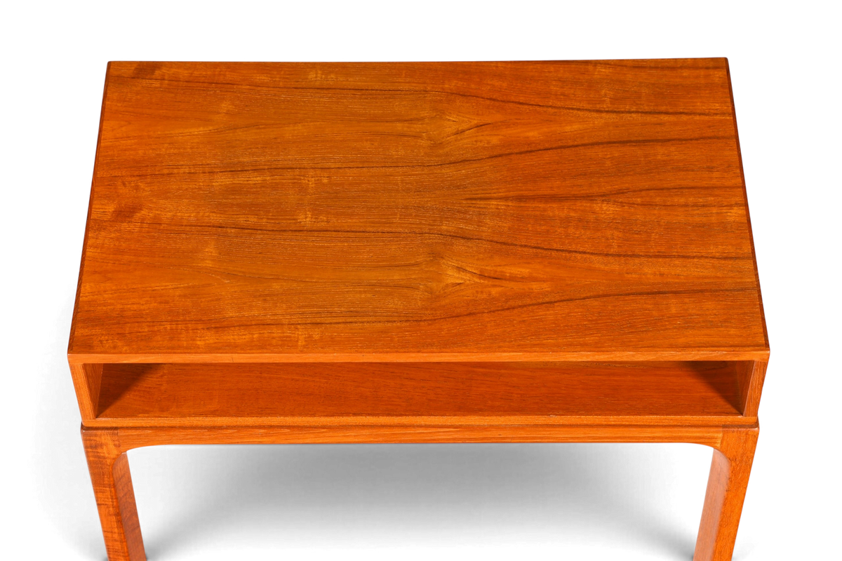Wunderschöner Aksel Kjersgaard Beisteltlisch Mid Century Ablage Tisch Teak Holz Danish Design Nachttisch