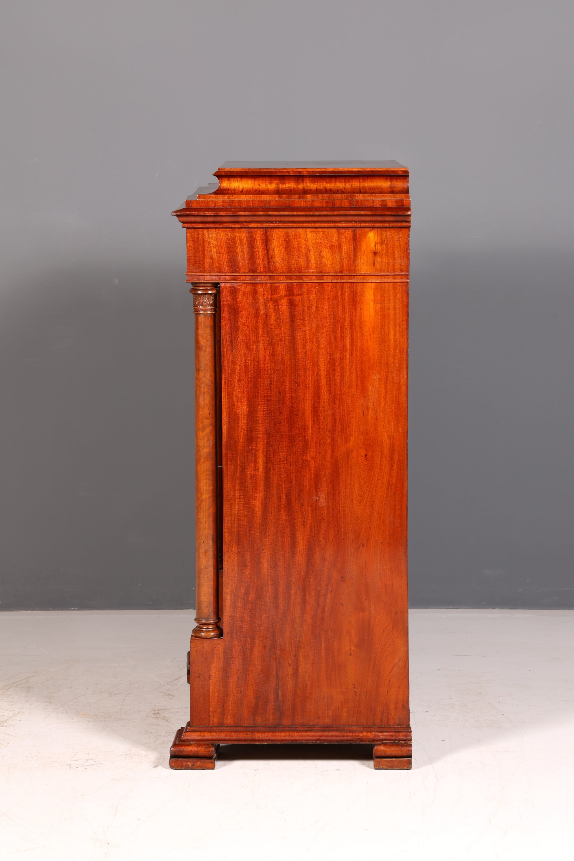 Beeindruckender Biedermeier Sekretär Louis Philippe Vertiko Antik Kommode Schreibkommode Office Desk