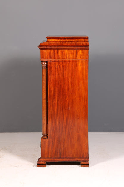 Beeindruckender Biedermeier Sekretär Louis Philippe Vertiko Antik Kommode Schreibkommode Office Desk