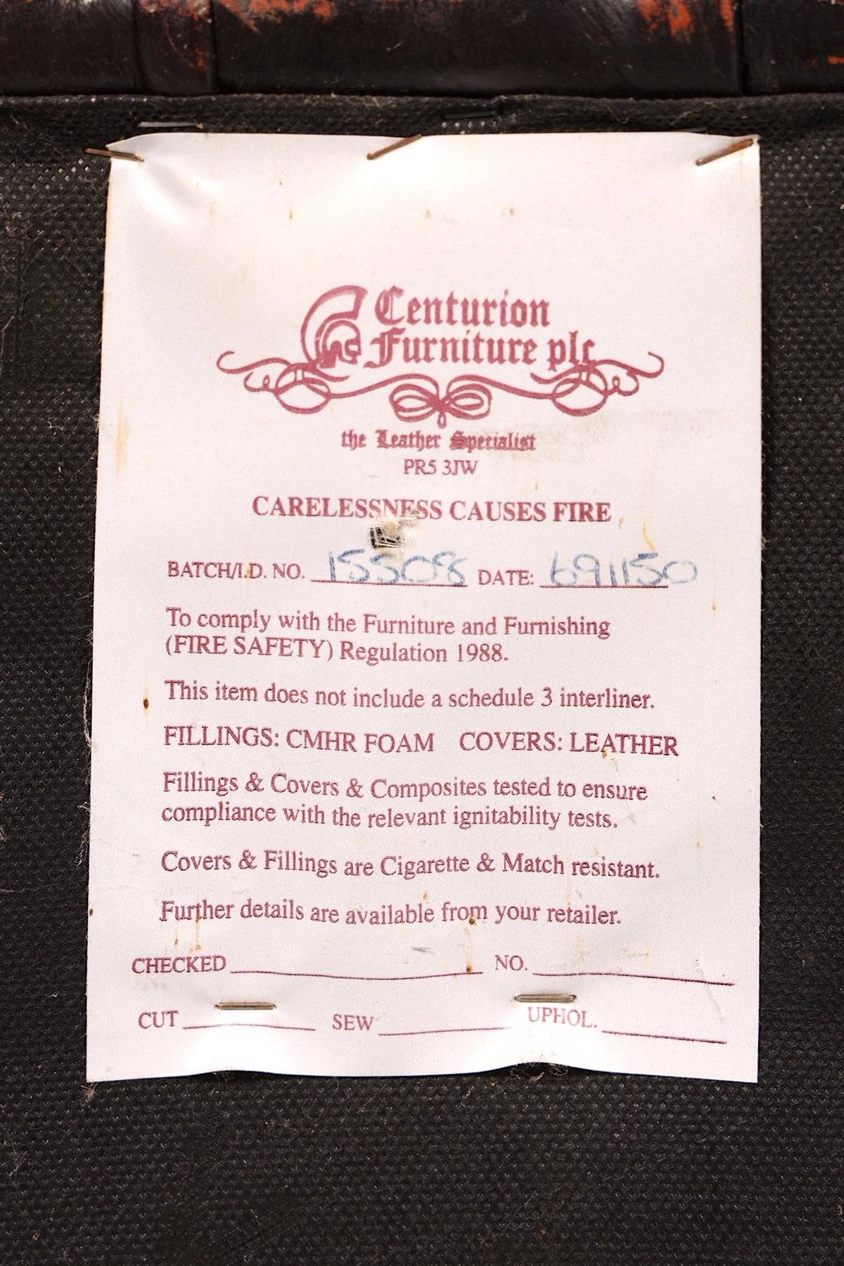 Stijlvolle originele Chesterfield Centurion fauteuil bruin echt leer Engelse armleunstoel herensstoel VK 1 van 2