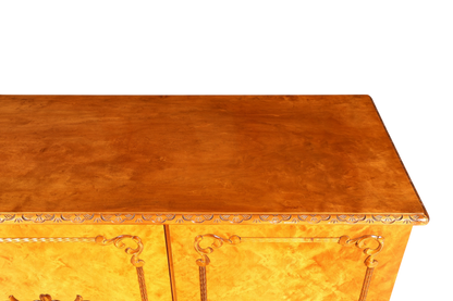 Edler Chippendale Schrank Barock Stil Vertiko Highboard Antik 50s 60s Kommode Aktenschrank Wäscheschrank