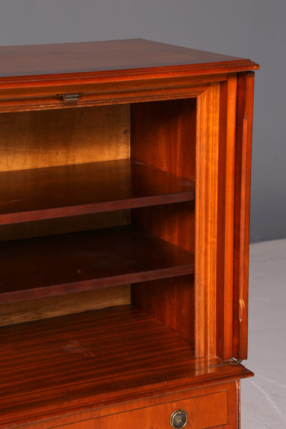 Edler Englischer TV-Schrank Eibe Vertiko Fernsehschrank 60s Schrank Kommode Vintage