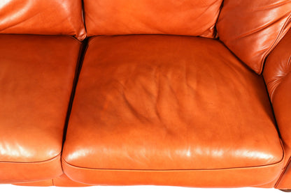 Wunderschönes Chesterfield Design Sofa Englisches echt Leder Couch Cognac Lounge Sofa