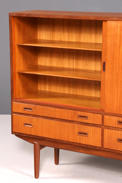 Edles Mid Century Sideboard Vintage Schrank Retro Highboard Danish Design Teak Holz Kommode Designer