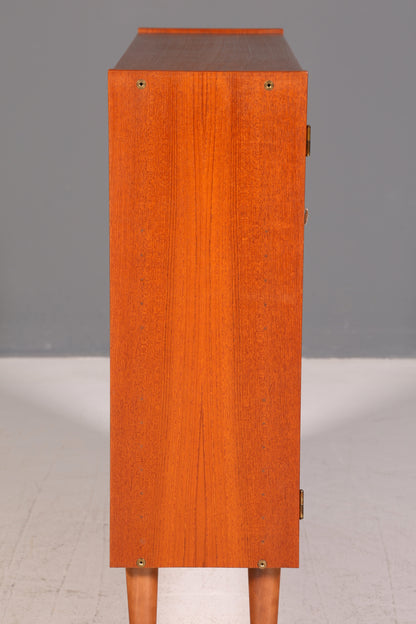 Wunderschöner Mid Century Schrank Teak Danish Design Highboard Vertiko Wäscheschrank Aktenschrank Vintage Retro 60er