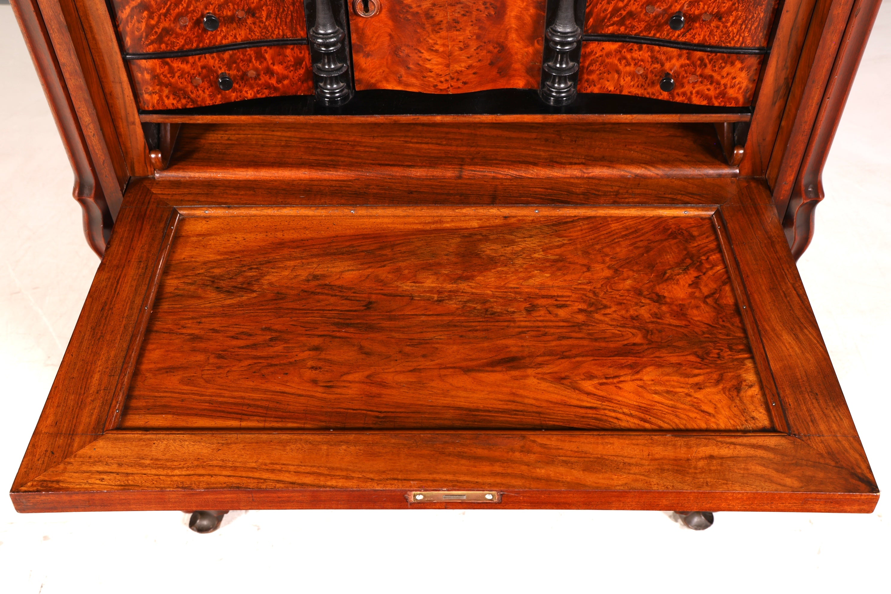 Wunderschöner Louis Philippe Sekretär Vertiko Highboard Schreibsekretär Biedermeier Massivholz um 1880