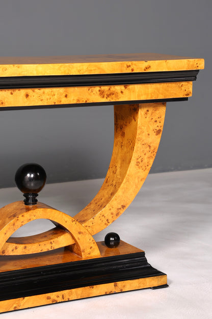 Wunderschöne Art Deco Stil Wandkonsole Flur Ablagetisch Birke Biedermeier Konsole Tisch