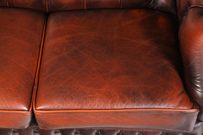 Wunderschöne Original Chesterfield Centurion 2-Sitzer Couch Englisches echt Leder Sofa UK