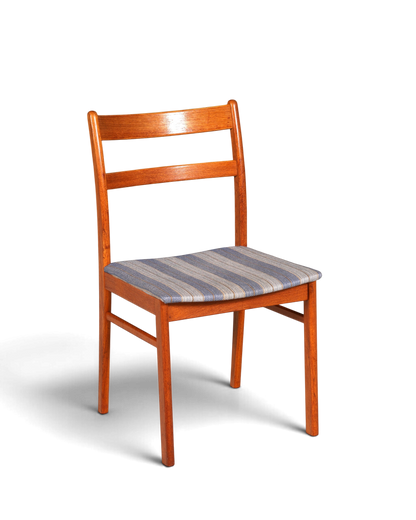 G403 Finish cm 4x Mid Century Teak Holz Stühle Made in Denmark Retro Stuhlset Danish Design Küchenstühle (Kopie)