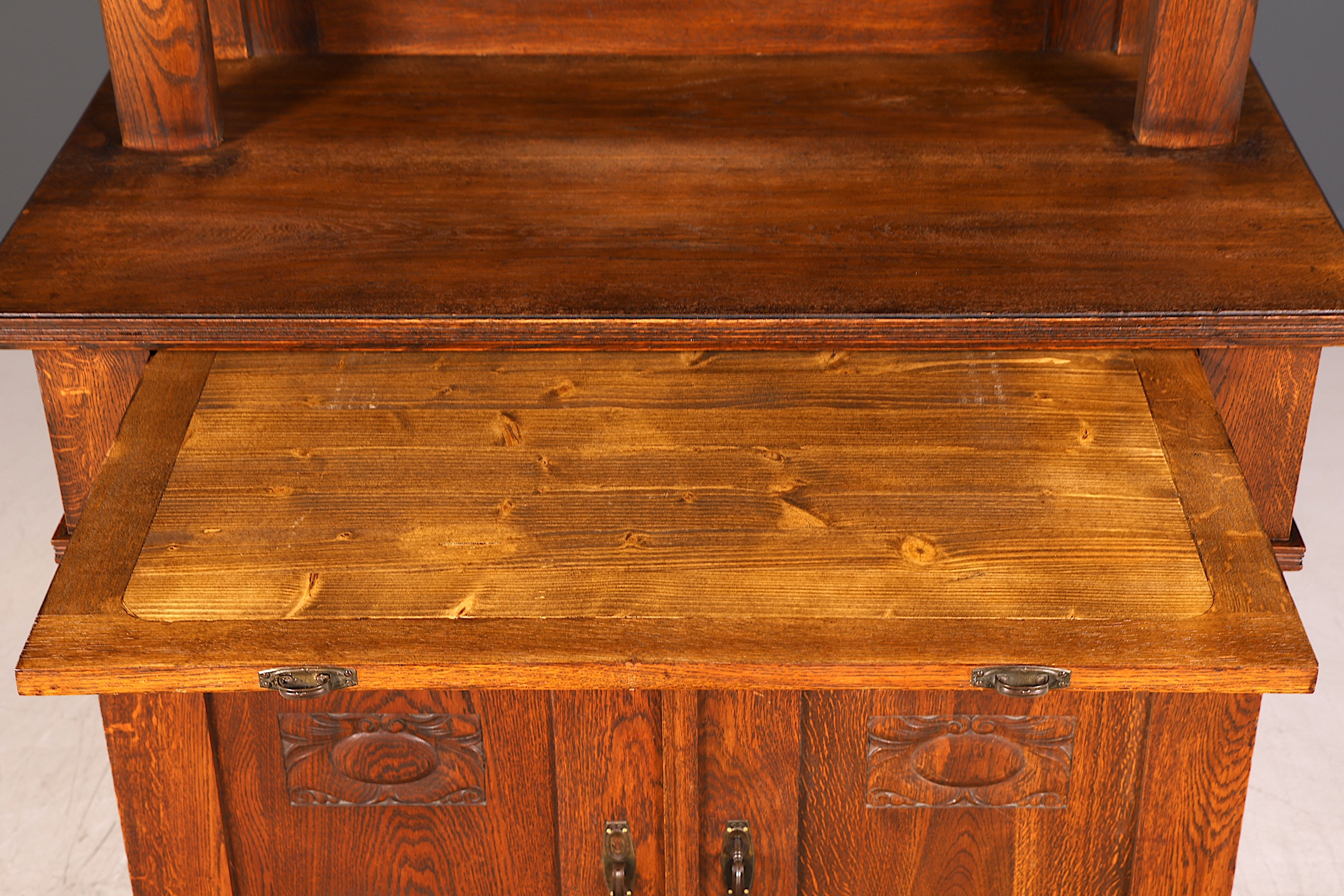 Wunderschönes Jugendstil Sideboard Antik Eiche Kredenz Buffet Anrichte Schrank Kommode