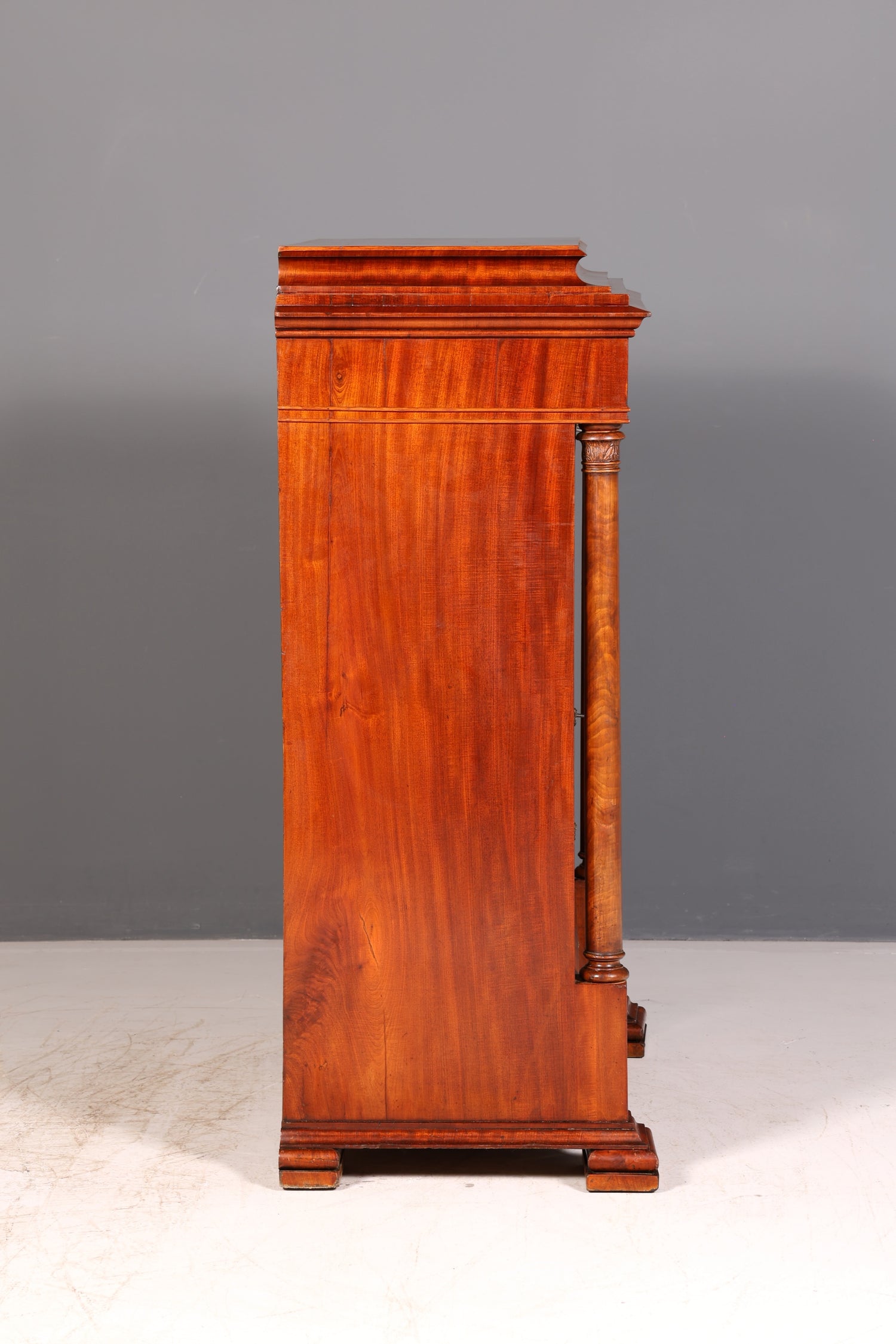 Beeindruckender Biedermeier Sekretär Louis Philippe Vertiko Antik Kommode Schreibkommode Office Desk