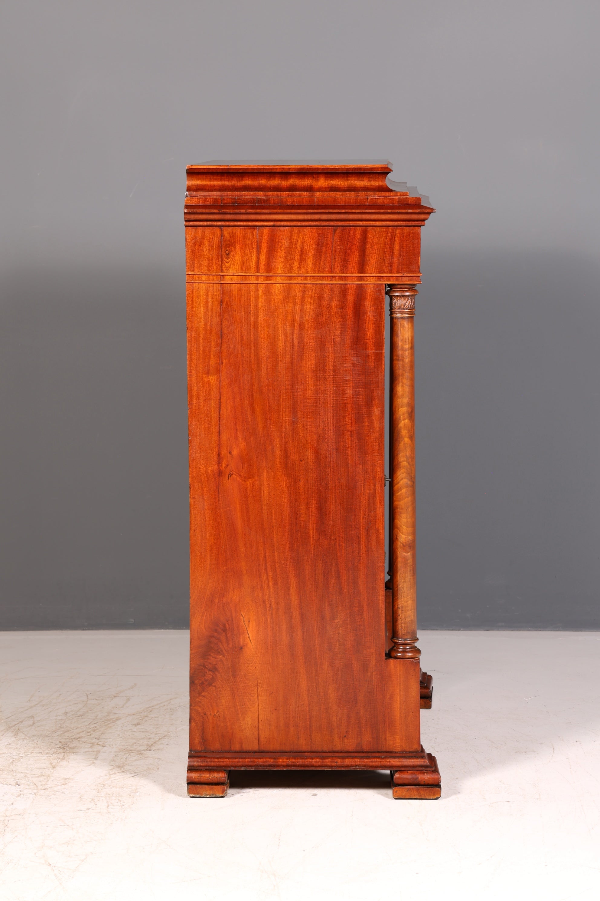 Beeindruckender Biedermeier Sekretär Louis Philippe Vertiko Antik Kommode Schreibkommode Office Desk