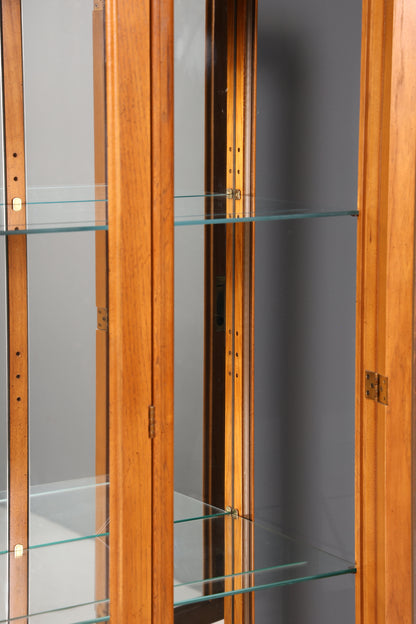 Edler Original Drexel Heritage Vitrine Bücherschrank Art Deco USA Antik Schrank Buffet Regal Glasvitrine Vintage Holz