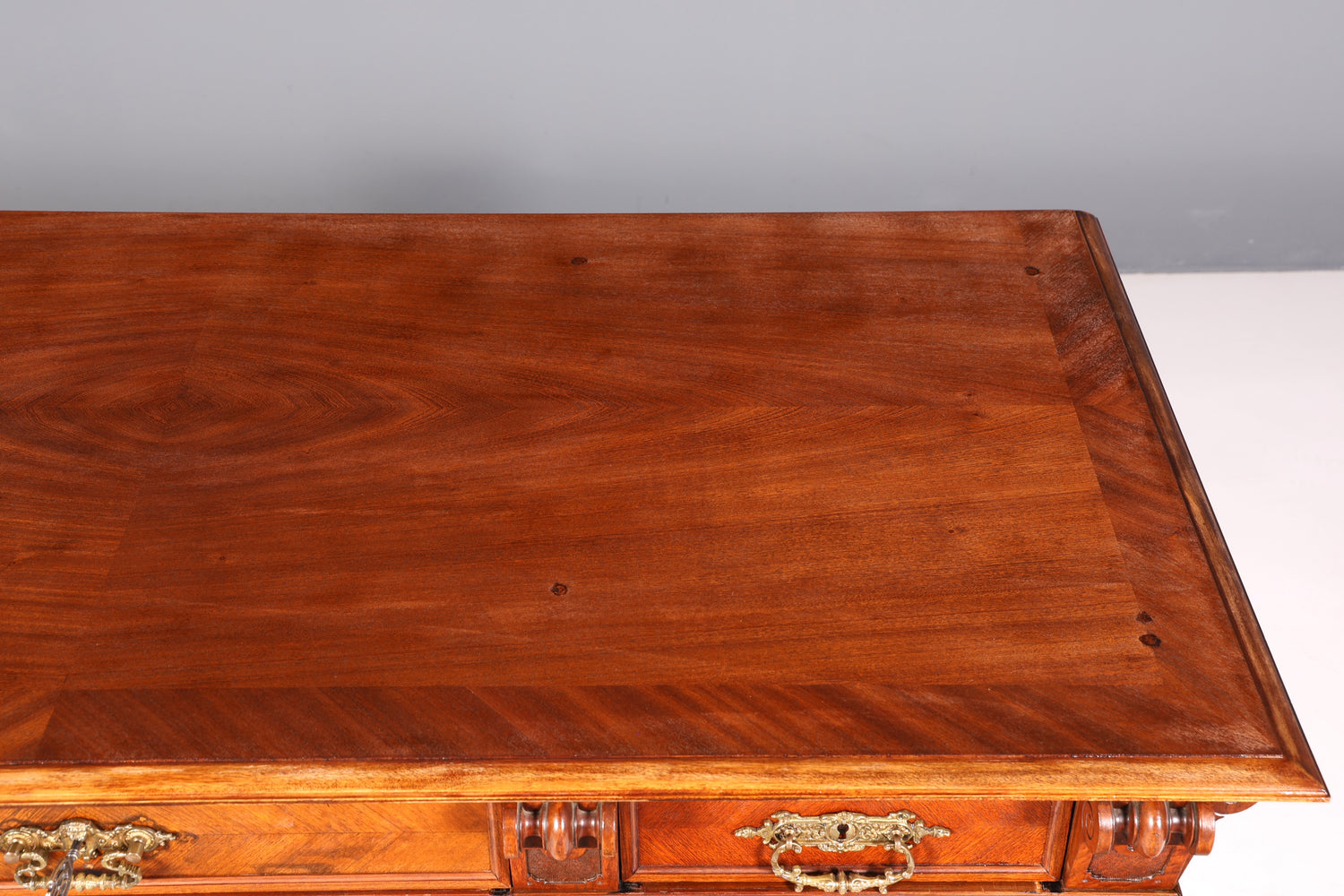 Traumhafter Gründerzeit Schreibtisch Jugendstil Bürotisch echt Holz Antik Desk