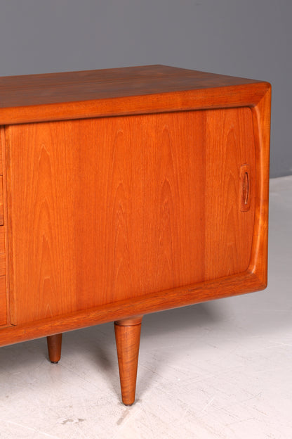Beeindruckendes Original H.P. Hansen XXL Sideboard Teak Holz TV Kommode Lowboard Danish Design Vintage Schrank