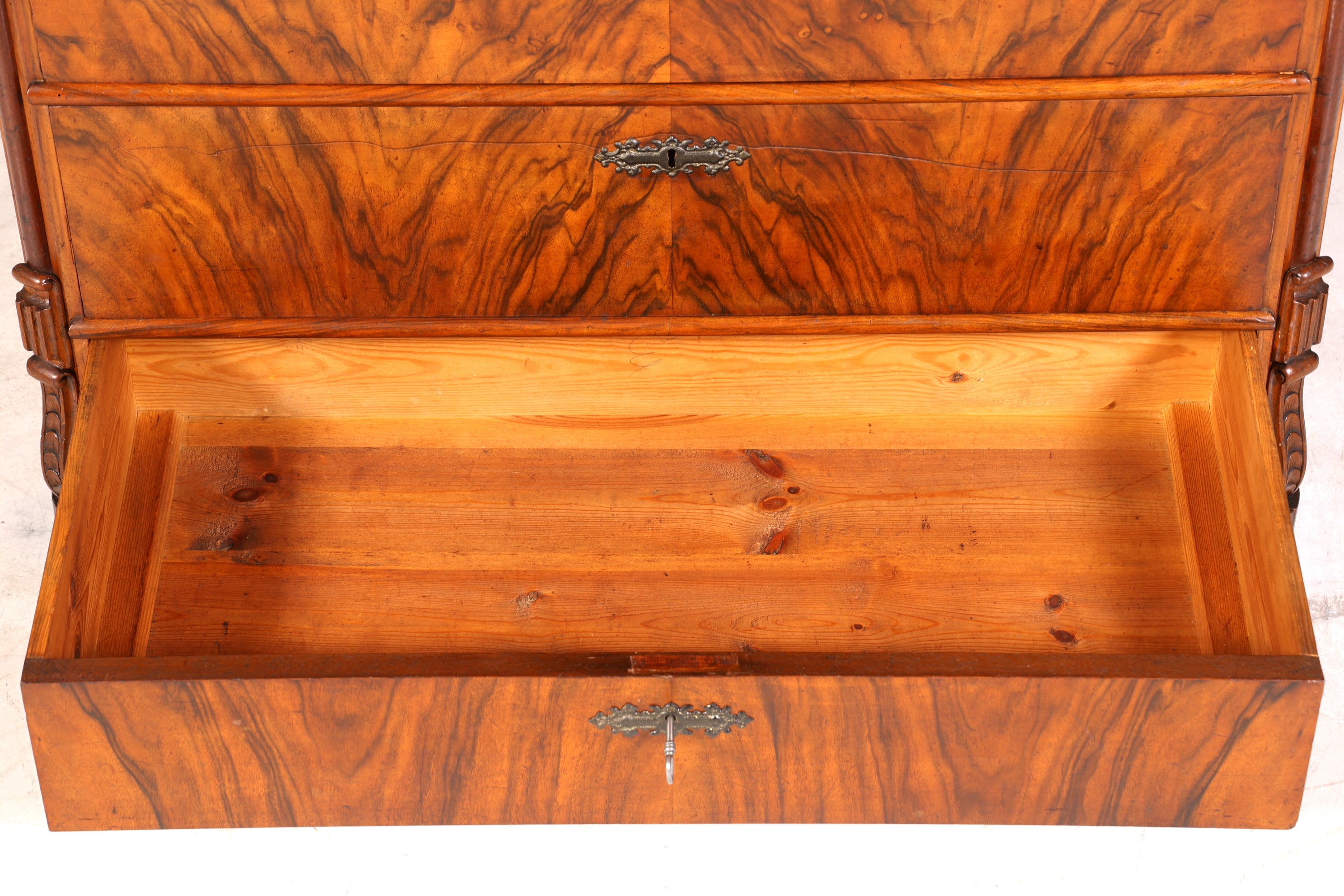 Wunderschöner Louis Philippe Sekretär um 1880 Gründerzeit Antik Schrank Chiffoniere