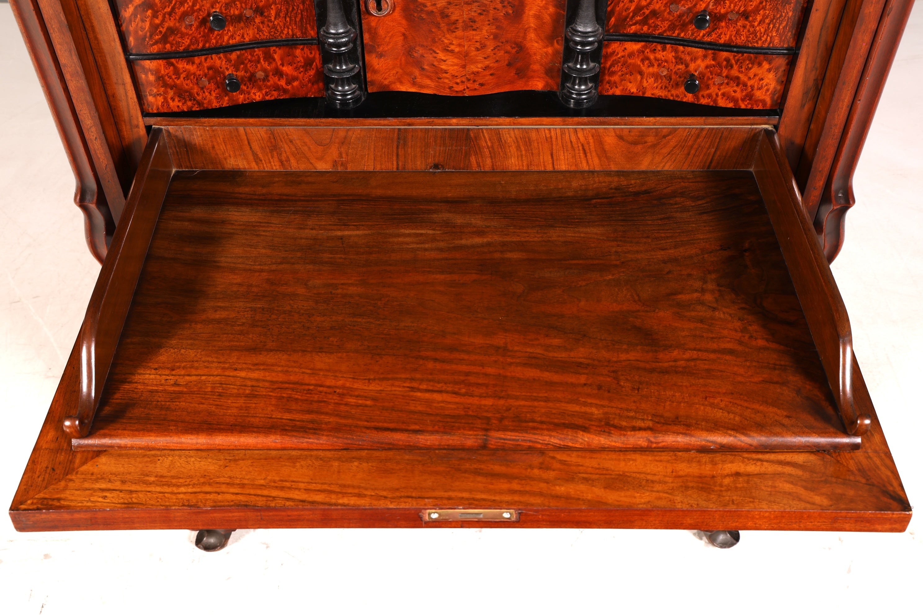 Wunderschöner Louis Philippe Sekretär Vertiko Highboard Schreibsekretär Biedermeier Massivholz um 1880