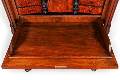 Wunderschöner Louis Philippe Sekretär Vertiko Highboard Schreibsekretär Biedermeier Massivholz um 1880