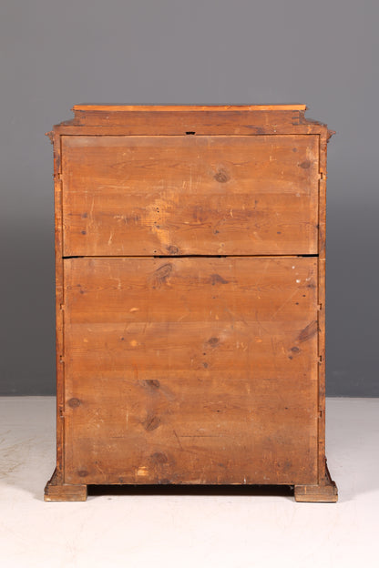 Beeindruckender Biedermeier Sekretär Louis Philippe Vertiko Antik Kommode Schreibkommode Office Desk
