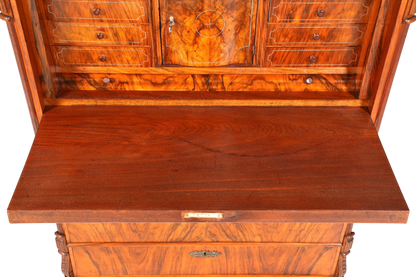 Wunderschöner Louis Philippe Sekretär um 1880 Gründerzeit Antik Schrank Chiffoniere