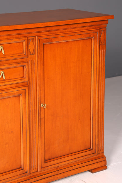 G042 Finish cm SELVA Wunderschönes Englisches Sideboard Eibe Schrank Antik Stil Buffetschrank Kommode