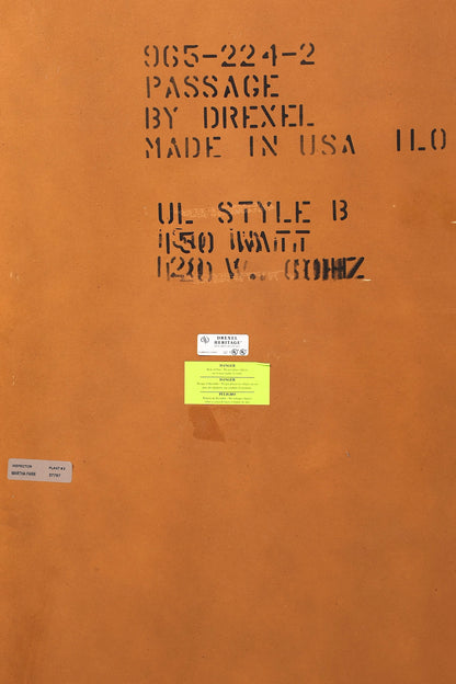 Edler Original Drexel Heritage Vitrine Bücherschrank Art Deco USA Antik Schrank Buffet Regal Glasvitrine Vintage Holz
