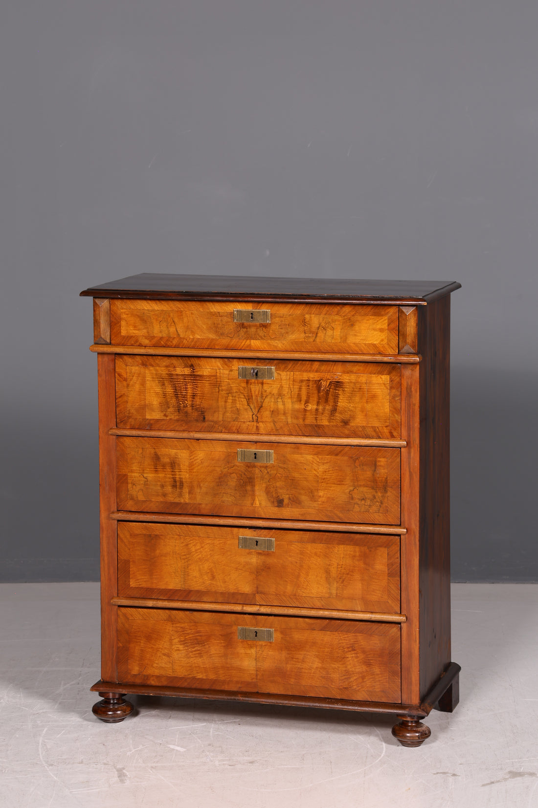 Beautiful Gründerzeit Chest of Drawers Art Nouveau Vertiko Drawer Chest Antique Linen Chest of Drawers Cabinet Vintage
