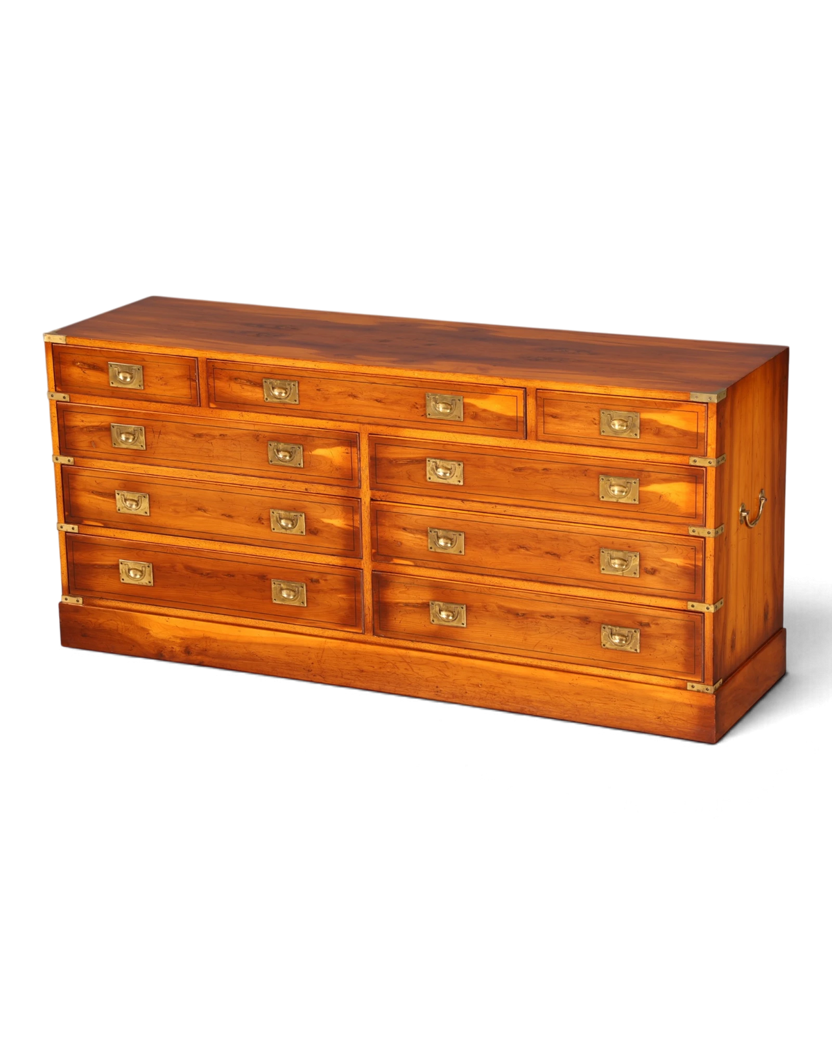 Traumhaftes Maritimes Sideboard Eibe Englische Schiffskommode Military Chest Kommode Kolonialstil