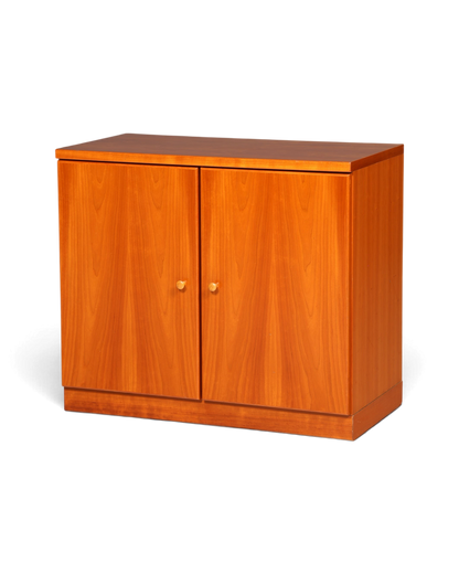 Hauptstadt Möblerei H837 Sideboard aus Holz mit zwei Türen und schlichter Maserung im Mid-Century-Stil