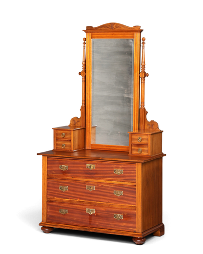 Wunderschöne Jugendstil Kommode Antik Sideboard mit Spiegel Gründerzeit Flurkommode Frisierkommode