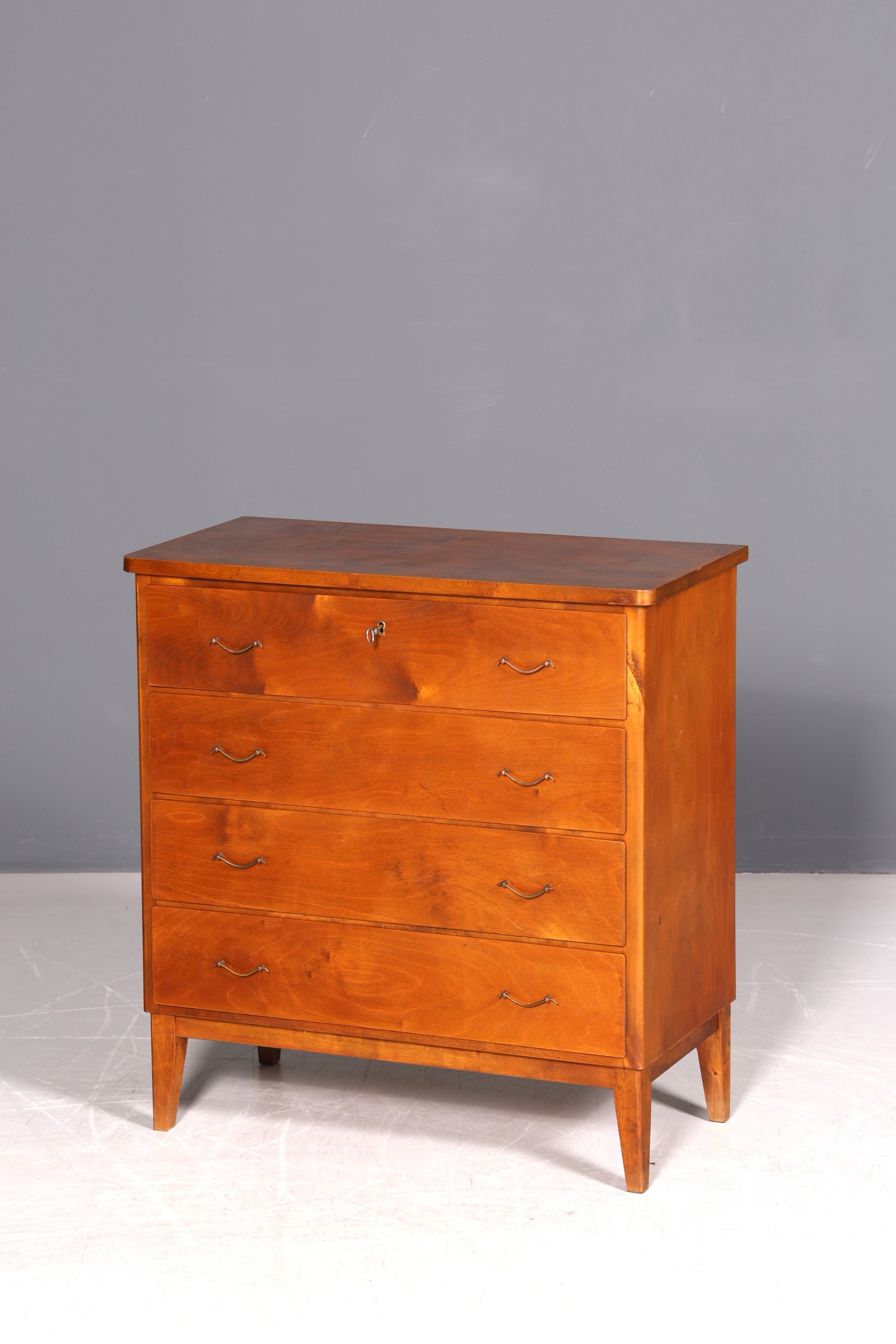 Wunderschöne Mid Century Schubladenkommode Vintage Flurkommode 60s Sideboard Designklassiker Holz