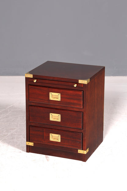 Traumhafte Englische Maritime Kommode Schiffs Nachttisch Military Chest Ablagetisch Kolonial Antik Vintage