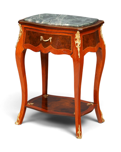 Dreamy Louis XV side table, Baroque style, marble console table, chest of drawers, telephone table
