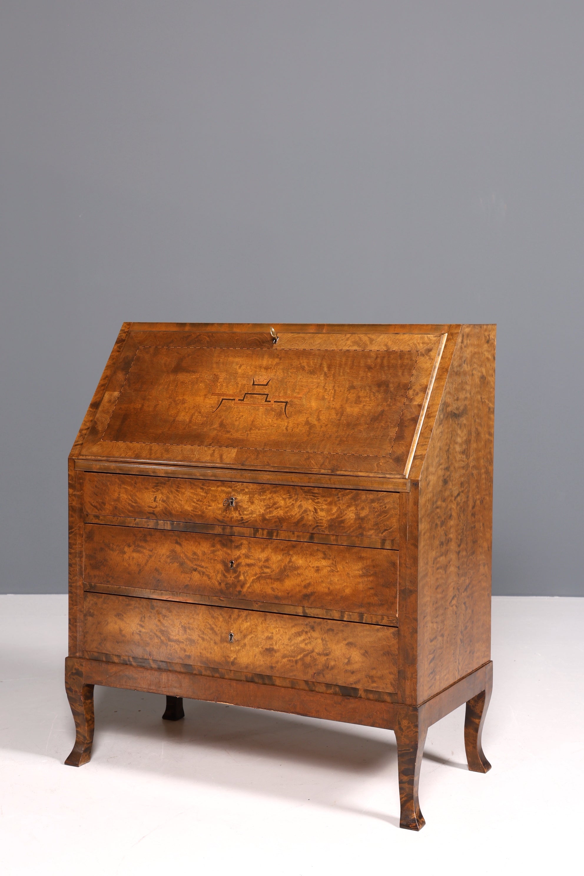 Edler Schwedischer Sekretär um 1925 Büro echt Holz Skandinavische Kommode