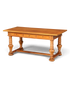 Hauptstadt Möblerei Schreibtisch aus hellem Holz mit drei Schubladen und gedrechselten Beinen im antiken Stil
